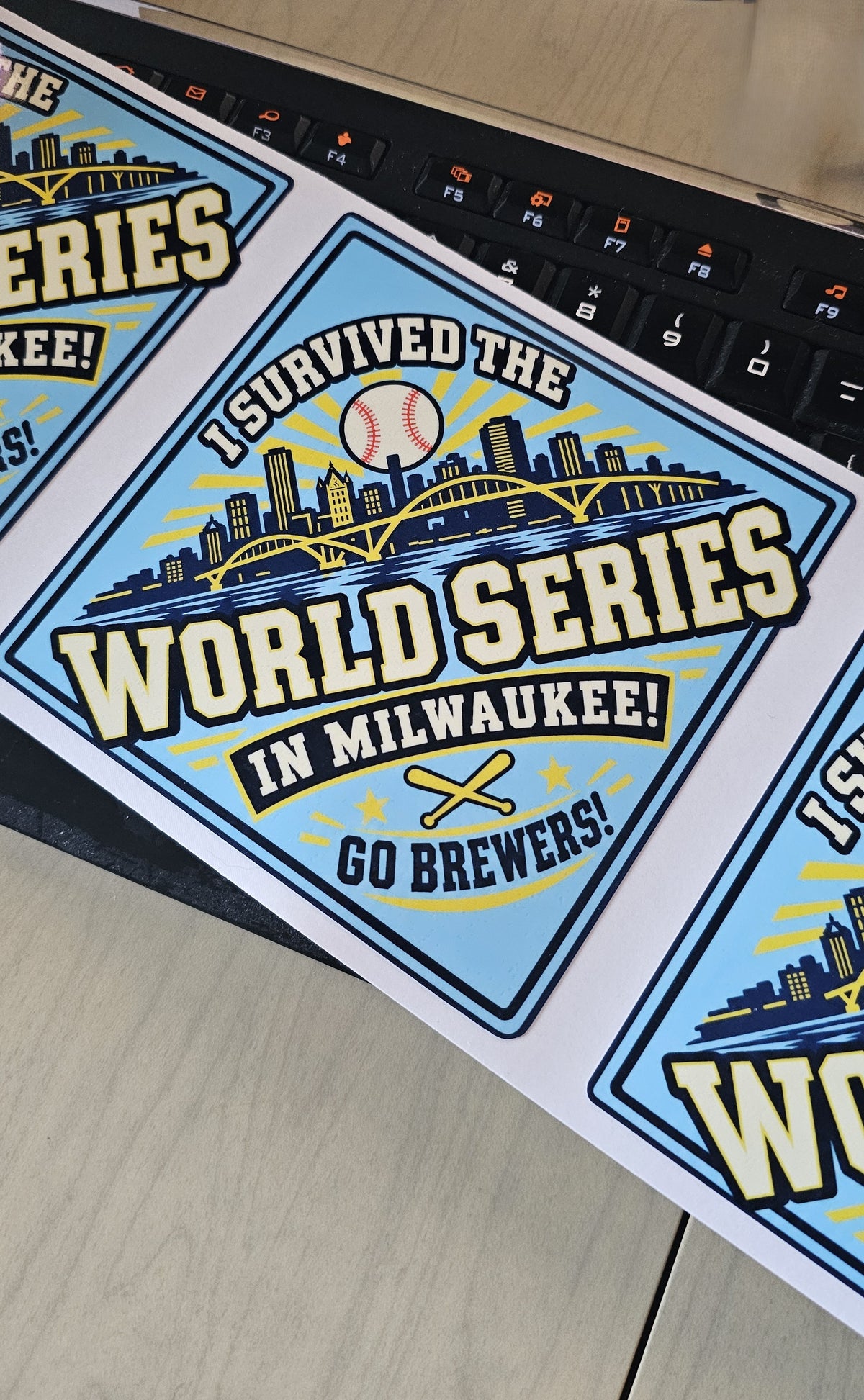 BREWERS- MILWAUKEE WORLD SERIES WINDOW DECAL